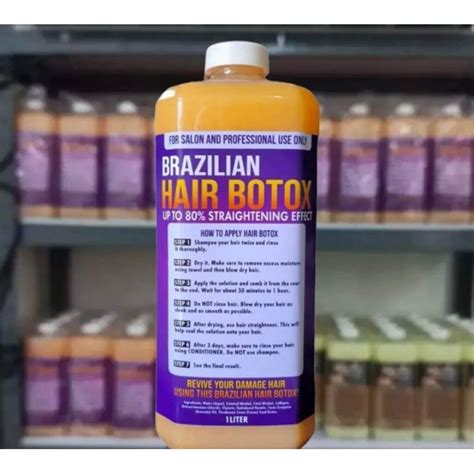 Original Hair Botox Brazilian 80 Straightening 1liter500ml250ml