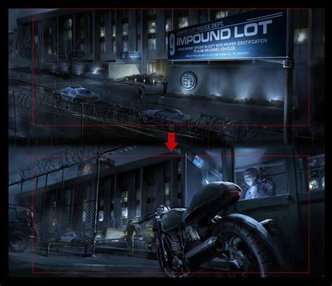 TRON: Legacy - Police station by barontieri on DeviantArt