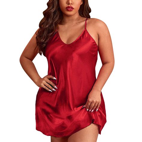 Zrbywb Women S Nightdress Women Lace Nightgown Sets Satin Lingerie