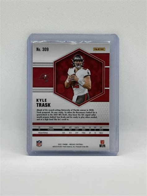 Panini Mosaic Kyle Trask Base Rookie Card Rc Ebay