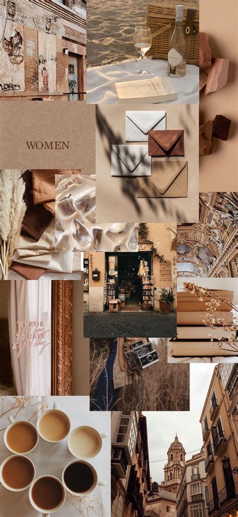 Beige Aesthetic Collage Wallpapers Top Free Beige Aesthetic Collage