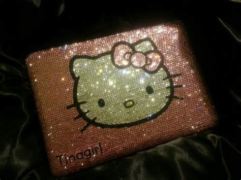 Crystal hello kitty laptop case