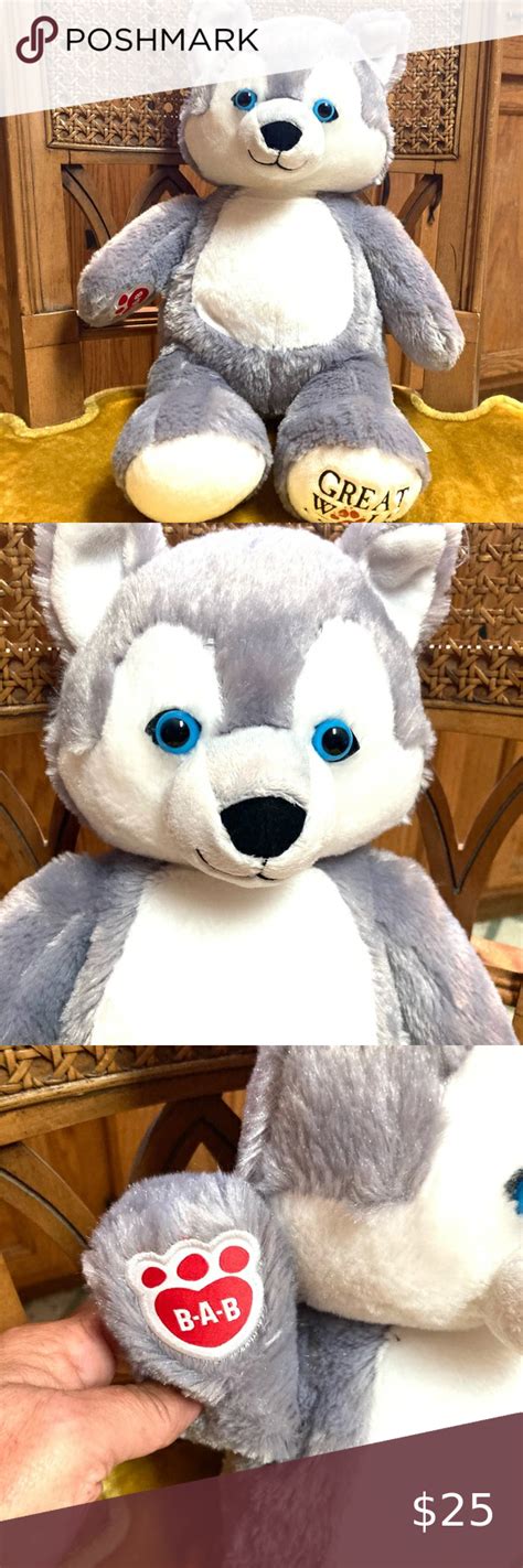 Build-A-Bear Great Wolf Lodge Wiley Plush Wolf, 16in,2018 | Build a bear, Collectable plush, Bear