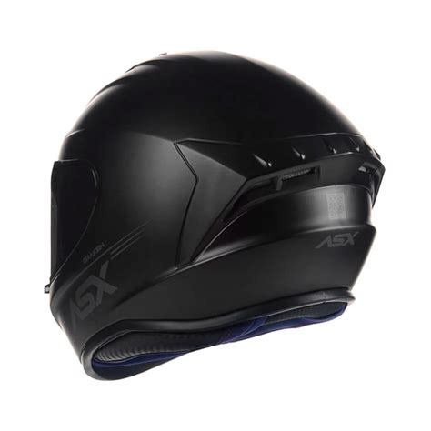 Capacete ASX Draken Solid Preto Fosco SBS Motos