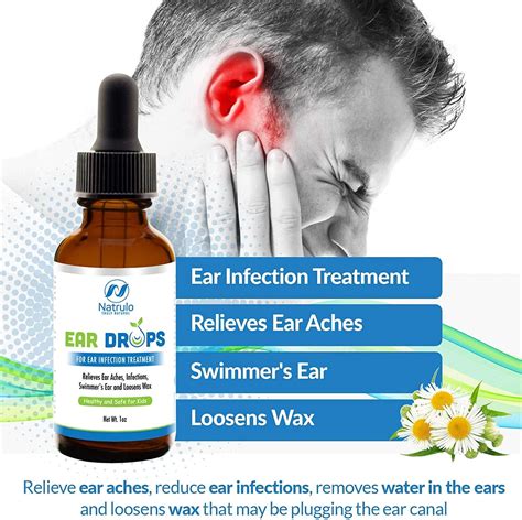 Natrulo Natural Ear Drops For Ear Infection Treatment Homeopathic