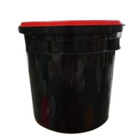 Plain Black And Red 10Liter Plastic Lubricant Oil Bucket At Rs 140 In Alwar