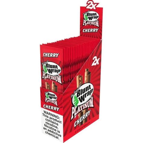 Double Platinum Original Blunt Wraps Cherry