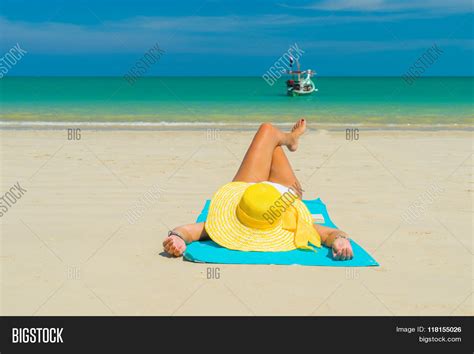 Woman Yellow Bikini Image Photo Free Trial Bigstock