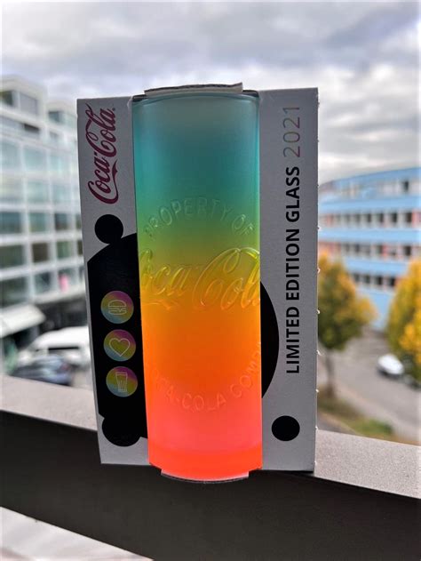 Neu Mcdonalds Cocacola Glas Regenbogen Rainbow Schweiz