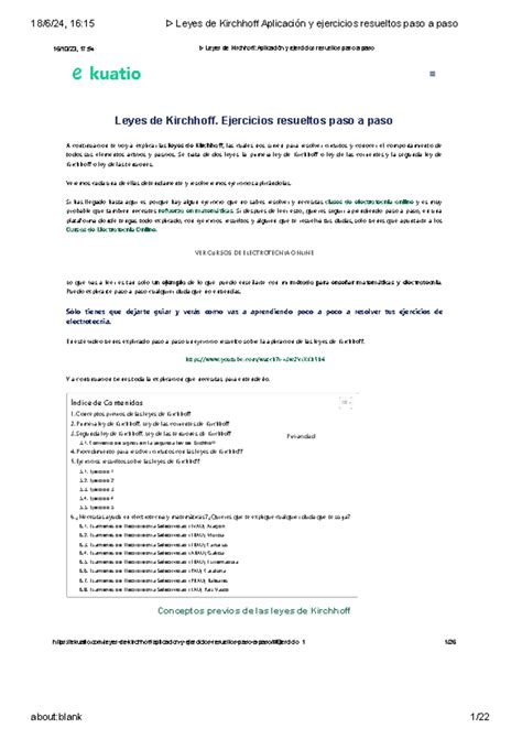 Leyes De Kirchhoff Aplicación Y Ejercicios Resueltos Paso A Paso