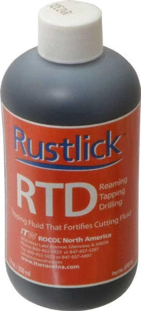 Rustlick Rtd 12 Oz Bottle Cutting And Tapping Fluid Water Soluble For