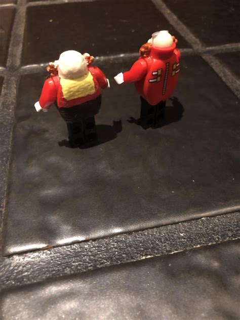 Custom Classic Eggman Robotnik Minifigure Rlego