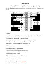 Chapters Activity Docx Medt Activity Chapters Disease