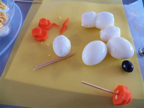 Snowmen And Deviled Eggs Sids Sea Palm Cooking