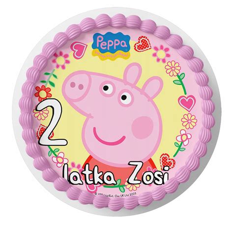 Op Atek Na Tort Winka Peppa George X Gratis Allegro Pl