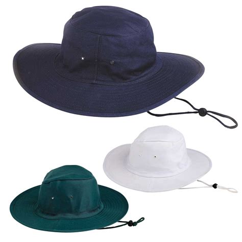 Hat - Poly/Cotton Sun Hat c/w Toggle Chin Strap - SafetyQuip