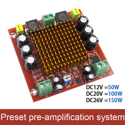 Xh M Mono W Digital Amplifier Dc V Tpa Da Audio Amplifier