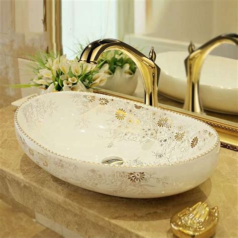 Browse Fontana Vessel Sink And Gold Touchless Motion Sensor Faucet