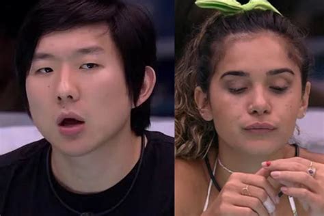 BBB20 Gizelly acha que vai para o paredão e Pyong explica que ele que