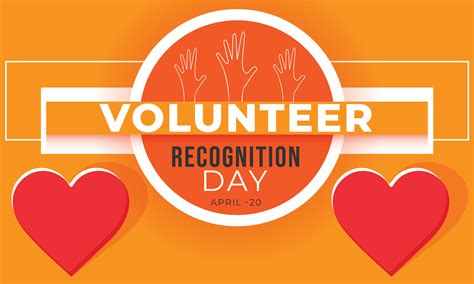 Volunteer Recognition Day. background, banner, card, poster, template ...