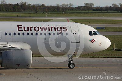 Eurowings Plane Taxiing On Taxiway Cabin Crew Close Up Editorial Photo