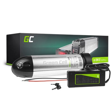 Green Cell E Bike Akku 36V 12Ah Li Ion Bottle Batterie mit Ladegerät