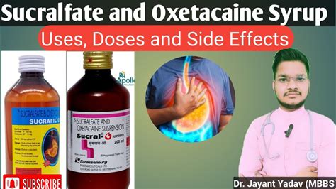 Sucralfate And Oxetacaine Suspension Sucral O Syrup Uses In Hindi Youtube