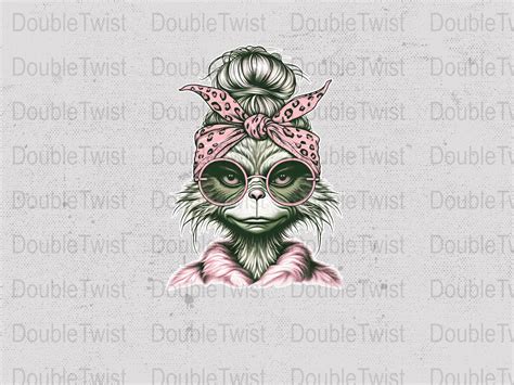 Grinch Messy Bun Png Grinchy Messy Bun Png Grinch Girl Png Grinch