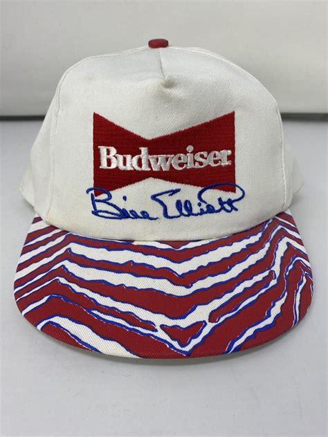 Vintage Budweiser Bill Elliott Nascar Snapback Hat Ma Gem