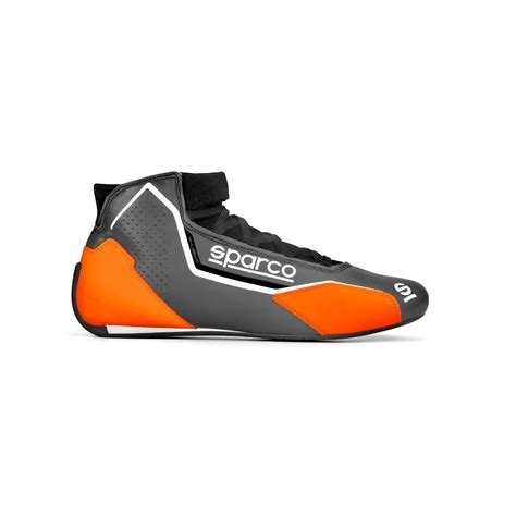 Sparco Italy X Light Racing Shoes Grey Fia Homologation Orange