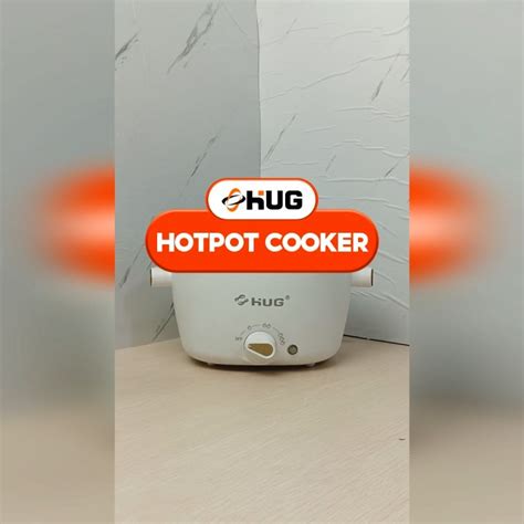 Hug Multifunctional Non Stick Electric Cooker Fast Heating Single Layer Hot Pot W Glass Lid