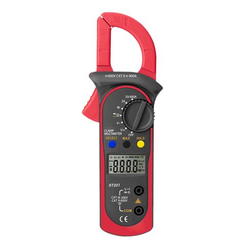 ST201 Digital Clamp Multimeter Resistance Ohm Tester AC DC Clamp