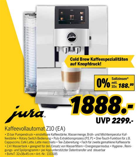 Jura Kaffeevollautomat Z Ea Angebot Bei Medimax