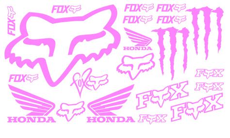 Pink Fox Racing Decals