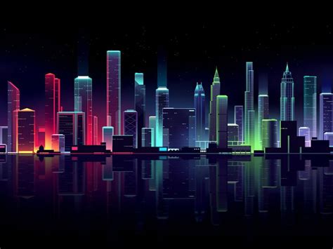 Dark Cityscape Night Artwork Illustration Wallpaper