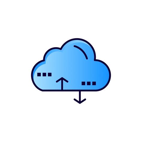 Computer Link Clipart PNG Images Cloud Computing Link Data Flat Color