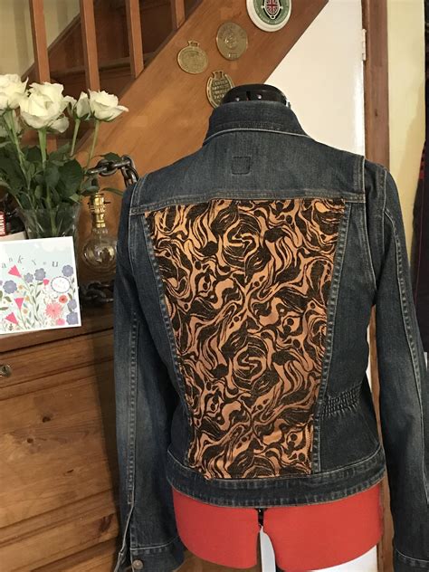 Upcycledrefashioned Denim Jacket Denim Denim Jacket Jackets