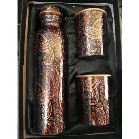 Printed Copper Water Bottle Set Screw Cap At Rs 545 Set In Moradabad