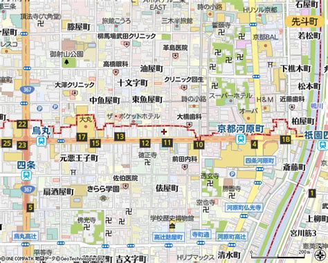 セブンイレブン四条麩屋町店（京都市コンビニ）の電話番号・住所・地図｜マピオン電話帳