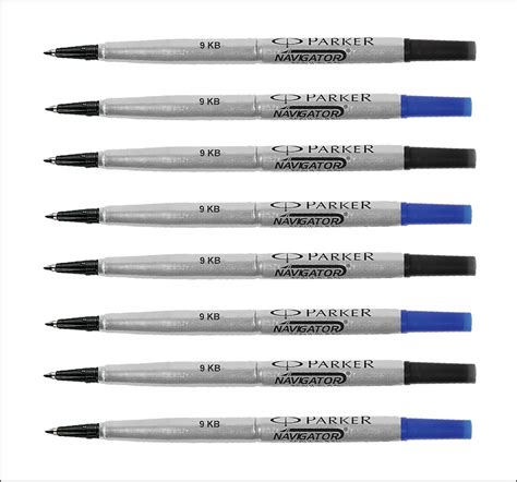 Parker Rollerball Pen Refills In Black Blue Colour With Medium Nib Etsy