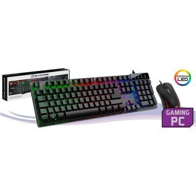 Pack Teclado Rat N Gaming Backfire Bfx Retroiluminado