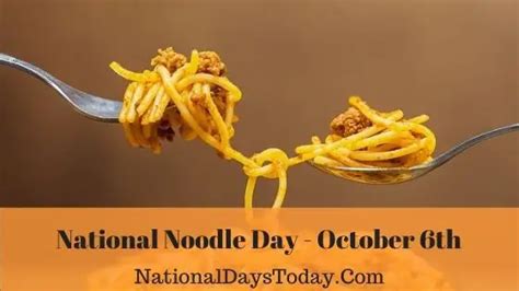 National Noodle Day 2023 Things Everyone Should Know