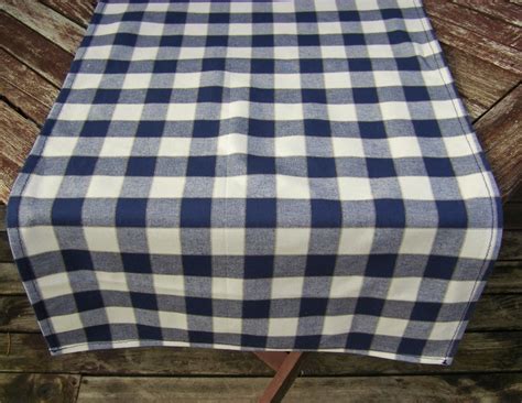 Plaid Table Runner Handmade Dining Supplies Rustic Country Style