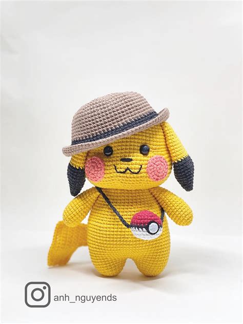 CROCHET PATTERN PIKACHU Pikachu Crochet Pattern Pikachu | Etsy