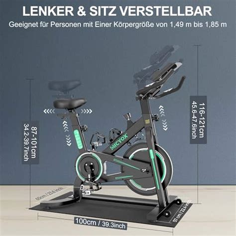 Micyox Ergometer Heimtrainer Fahrrad Im Indoor Bike Vergleich