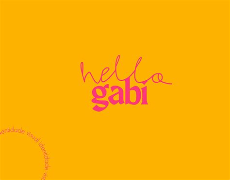 Identidade Visual Hello Gabi On Behance