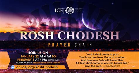 Rosh Chodesh Prayer chain - ICEJ