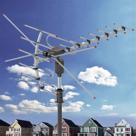 US 990 Miles Outdoor HDTV Amplified Antenna HD TV Directional UHF VHF