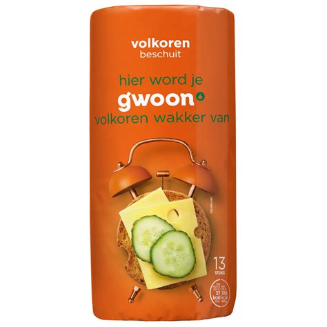 G Woon Beschuit Volkoren Stuks