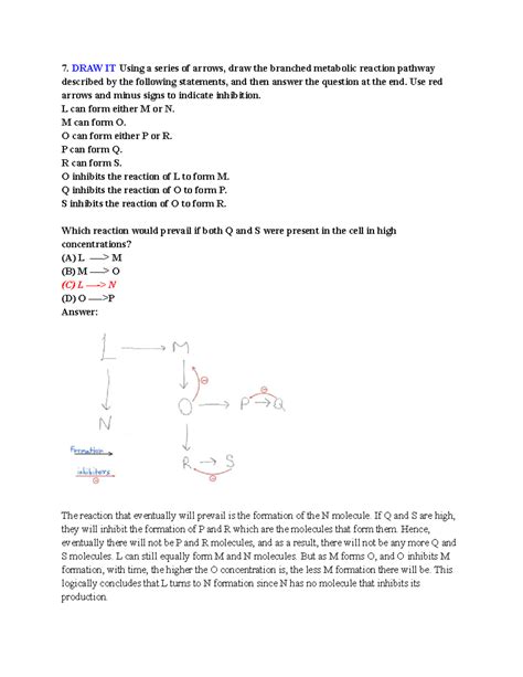 Chapter Introduction To Metabolism Draw It Using A Series Of Arrows